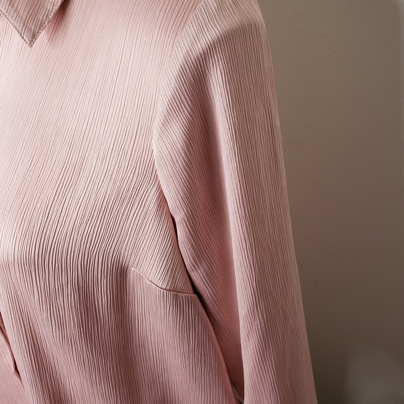 Motherhood tie sleeve button-down maternity, mauve - Picture 15 of 16